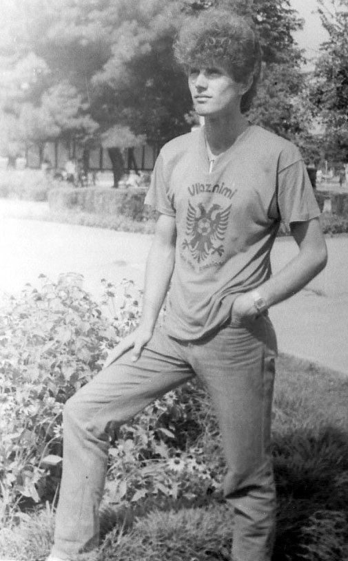 Marinaj five hours before he fled his country on Wednesday, September 19 1990